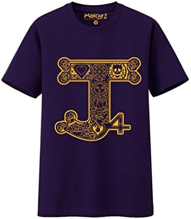 Leozaly Unisex Cosplay Higashikata Josuke Short Sleeve Tee T-Shirt,S(Bust 94cm/37.0in),Purple