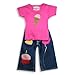 Best Selling Tangled - Newborn And Infant Girls Short Sleeve Denim Pant Set, Pink, Blue Shop
