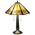 Hex Mission Tiffany Table Lamp