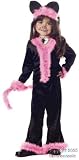 Child's Toddler Pretty Pink Kitty Cat Halloween Costume (2-4T)