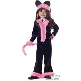 Child's Toddler Pretty Pink Kitty Cat Halloween Costume (2-4T)
