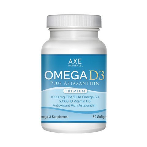 Dr. Axe- OMEGA D3- For Reduced Inflammation, Brain Health, Improved Focus, Heart Health, Weight Management, Healthy Skin, & Improved Mood- With Fish Oil Omega 3, Vitamin D3, & Astaxanthin- 60 Capsules Dr. Axe- OMEGA D3- For Reduced Inflammation, Brain Health, Improved Focus, Heart Health, Weight Management, Healthy Skin, & Improved Mood- With Fish Oil Omega 3, Vitamin D3, & Astaxanthin- 60 Capsules