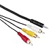 Hama Audio/Videoverbindungskabel 3,5-mm-Klinkenstecker - 3x Cinch-Stecker