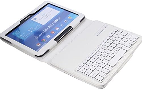 XKTTSUEERCRR Samsung Galaxy Tab 4 10.1 ultra-thin Bluetooth Keyboard Portfolio Case ¨C Detachable Portable Wireless Bluetooth Keyboard Stand Case /Cover with sleeping mode fit For Samsung Galaxy Tab 4 10.1 (Samsung Galaxy SM-T530 SM-T531 SM-T535 SM-T520)Tab 3 10.1(P5200/P5210)