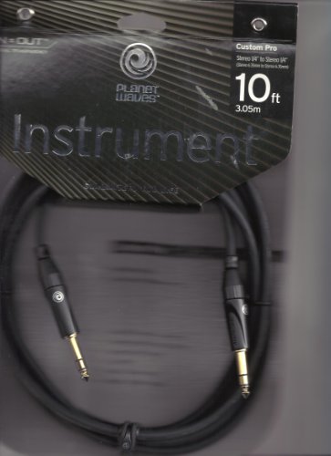 Planet Waves Custom Pro Series Instrument Cable, 10 feet