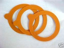 Rubber Le Parfait Glass Canning Jar 100mm Replacement Gaskets for 1 Liter Jars (large size) - Pack of 6