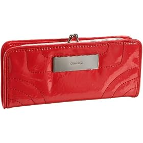 Buy Calvin Klein Patent Padding Continental Wallet by Calvin Klein