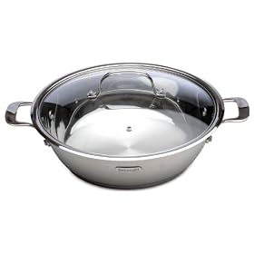 Delonghi OS-03 Cook and Serve 5-1/2-Quart Pan with Lid