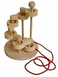 立体知恵の輪　（6段）木のおもちゃ脳トレパズル 頭脳活性 　Wooden toys puzzle　の画像