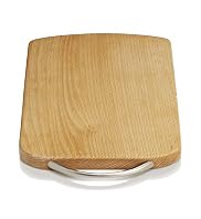 Small Beech Chopping Board with Metal Handle