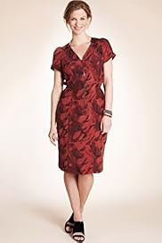 Twiggy for MS Woman Abstract Print Zip Through Dress
