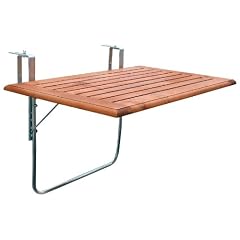 Videx 16501 Balkonklapptisch, Holzplatte, 50 x 100cm