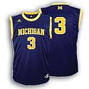 Michigan Wolverines Youth Replica Adidas Basketball Jersey