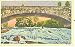 Bog River Falls Tupper Lake Ny Postcard 1942