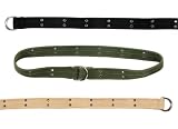 Vintage D-Ring Belt, Available in your choice of 3 colors and 3 sizes