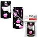 Pink Love Heart Drops Black Design Snap-On Cover Hard Case Cell Phone Protector for ZTE C79 C-79