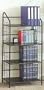 Four Tier Bookcase In Black Metal