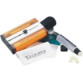 Giotto's All-In-One Compact Traveling Digital Camera Cleaning Tool - with Chamois Stick - Retractable Goats Hair Brush & Microfiber Lens Cleaning Cloth - Strong & Sensitive Enough for all Nikon, Canon, Sony, Kodak, Fuji, Panasonic, Polaroid & Samsung Cameras