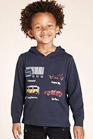 Pure Cotton Truck Hooded T Shirt