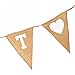 Tinksky Just Married Burlap Banner Bunting Flag for Rustic Country Wedding Decoration