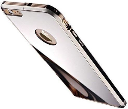 iPhone 6 Plus Case,CAPY Luxury Metal Air Aluminum Bumper Detachable + Mirror Hard Back Case 2 in 1 Cover Ultra-Thin Frame for Apple iPhone 6 Plus(5.5) - Retail Packaging(Black)