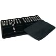 Black 16 Necklace Chain Folder Jewelry Travel Showcase Display