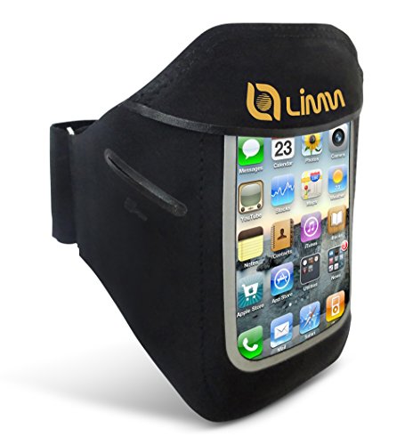 Limm Sport Armband for iPhone 5s/5/5c, 4s/4 and Ipod Touch 5/4 - Protect Your Phone While Being Active, Jogging , Running, Gym, Workout, Fitness and More ✭Arm Size: Average✭ Improve Your Workouts Now!