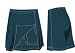 Sports : Lotto Tennisrock Universal Stretch, Damen, graublau