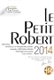Petit Robert langue fran�aise 2014