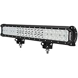 Auxbeam&reg; 20" 126W LED Work Light Bar 8820lm~12600lm CREE Combo Beams for Van Camper Wagon ATV AWD SUV 4WD 4x4 Pickup Van Black Offroad