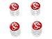 Dragon Red - Tire Rim Valve Stem Caps - Aluminum Cheap