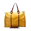 Amira City Rowlan Yellow Large Leather Luggage