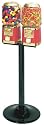 Bulk Candy, Nut, Gumball Machine Double Head T Stand