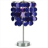 Purple Paillette Table Lamp