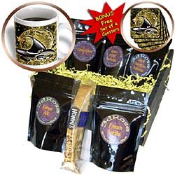 Milas Art Halloween - Halloween Design - Coffee Gift Baskets - Coffee Gift Basket