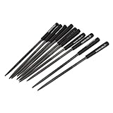 uxcell ラスプファイル　プラスチックハンドル　5mm x 180mm　ラウンド　ラスプ　ファイル　10枚