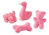 Hundespielzeug Puppy Lammfell rosa Häschen