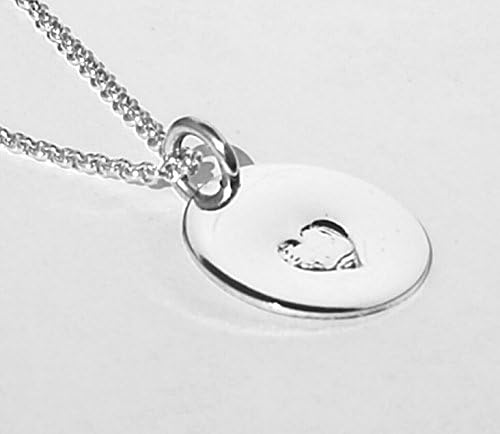 Silver Stamped Disc Charm Personalized with your Choice of Mascot Sign