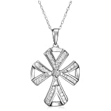 10k Choice of White or Yellow Gold Diamond Cross Pendant (1 2 cttw, H-I Color, I3 Clarity)