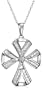 10k White Gold Diamond Cross Pendant (1/2 cttw, H-I Color, 12-I3 Clarity)