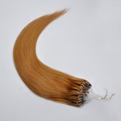 Indian Remy 16 Inch Loop Human Hair Extensions 100g #12 Light Brown