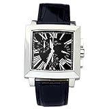 【雑誌掲載商品】DOLCE MEDIO ドルチェ・メディオ スクエアクロノグラフ ウォッチ 腕時計 DM-8003-SSBK