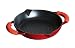 Kitchen & Housewares : Staub 11 Inch  Honeycomb Frying Pan with Two Handles and Removable Silicone Pan Holders, Pimento Red