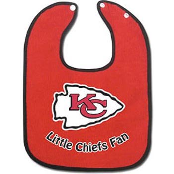 Kansas City Chiefs Two-Toned Snap Baby Bib