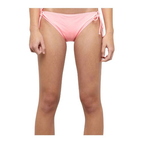 Roxy Moon Shadow 70's Lowrider Tie Side Bikini Bottom - Women's Electric Coral, L