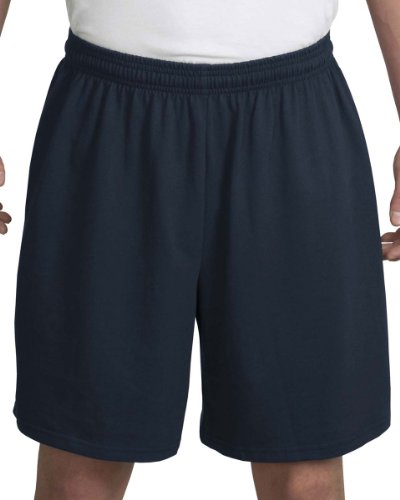 Sport Tek Men's Comfortable Jersey Knit Short, Navy, Medium On Sale