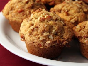 Pecan Praline Pumpkin Muffins by Prepared Pantry