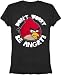 Angry Birds Don't Worry Be Angry Womens / Juniors Black T-Shirt
