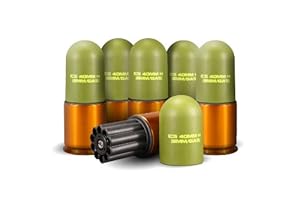 ICS MA-158 40mm Airsoft Plastic Gas Grenades, fit most Grenade Launcher Set of 6