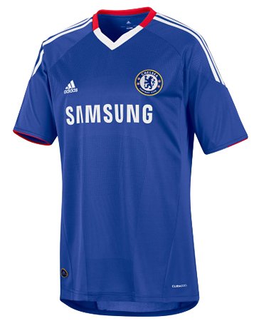 Chelsea 10/11 Home Soccer Jersey, X-Large